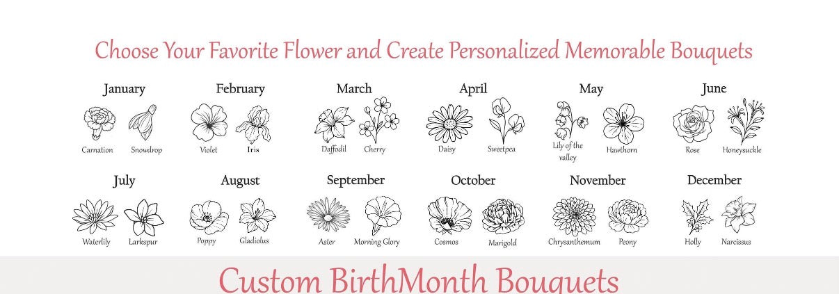 Birth Flower Jewelry Box